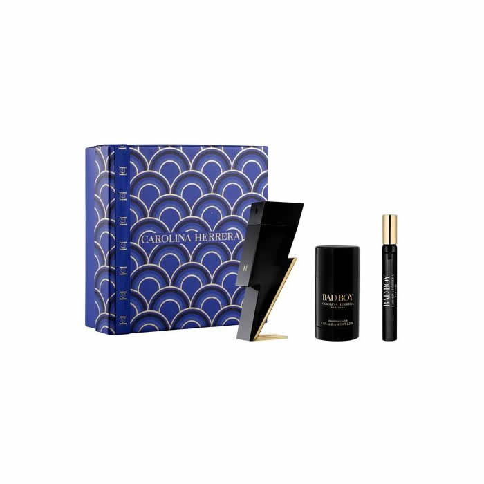 <tc>CAROLINA HERRERA</tc> Bad Boy toaletní voda s rozprašovačem 100 ml sada 3 kusů