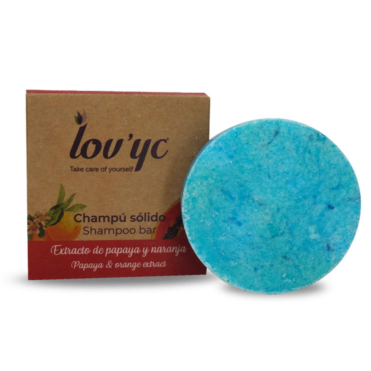 Elie Saab Lovyc Papaya y Naranja Champu Solido 50G
