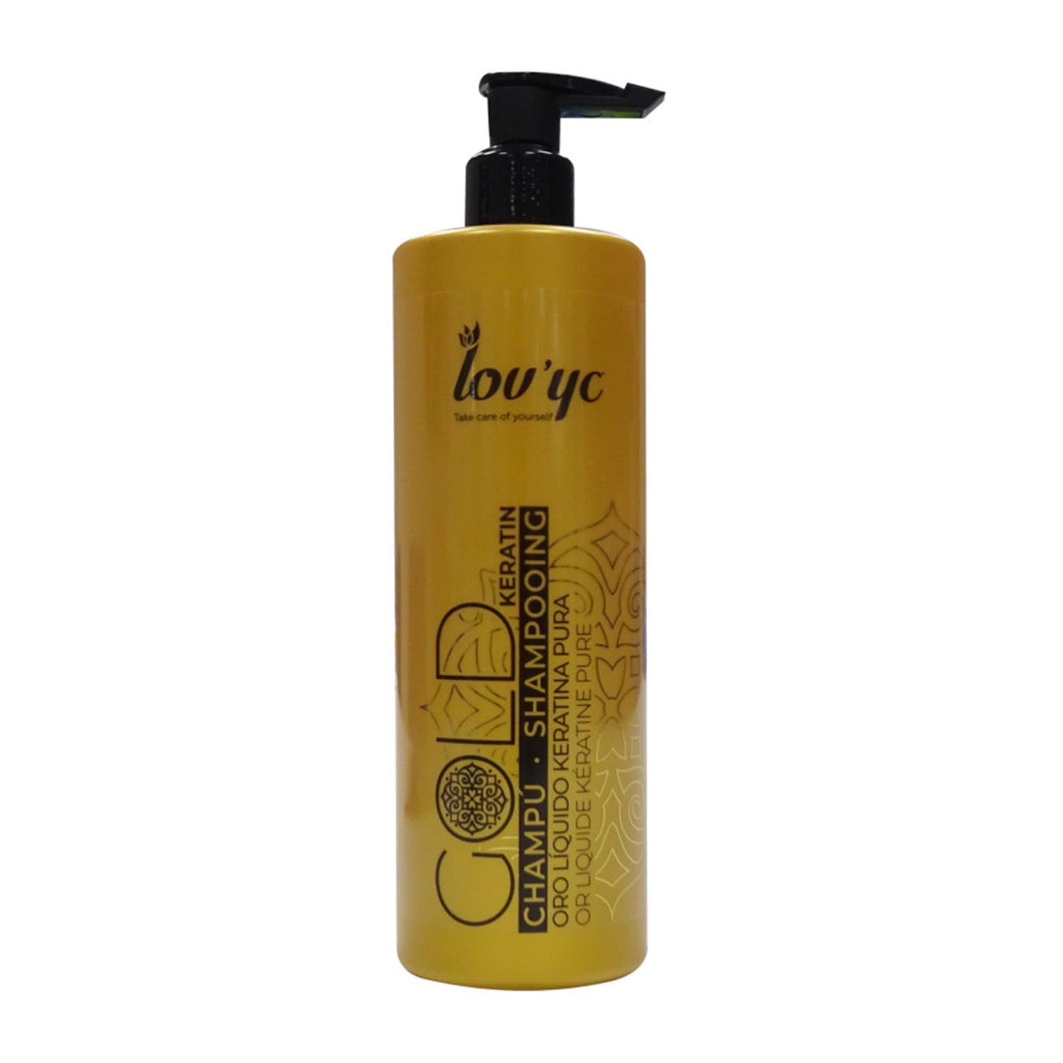 Elie Saab Lovyc Gold Keratin Shampoo Cabello Seco 500ml