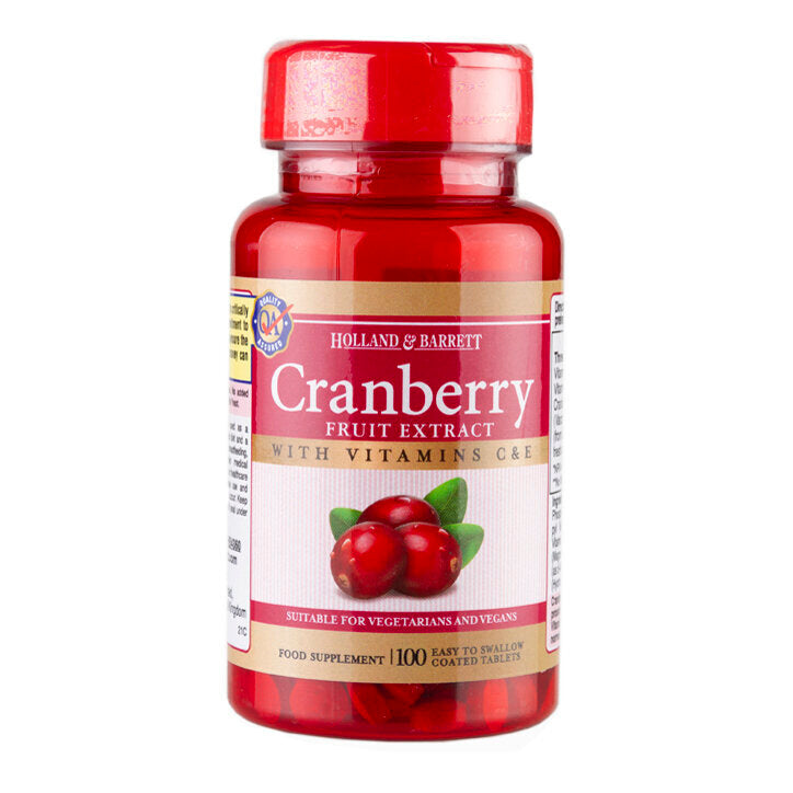 Mėlynės su vitaminu C ir yra 90 „Holland & Barrett“ tablečių