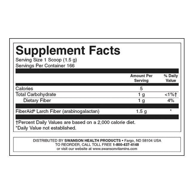 Fiberaid Lariks Tree Arabinogalactan (AG) - 250 gram