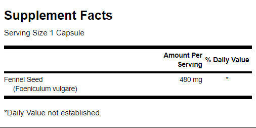 Fennel 480 mg - 100 kapsułek
