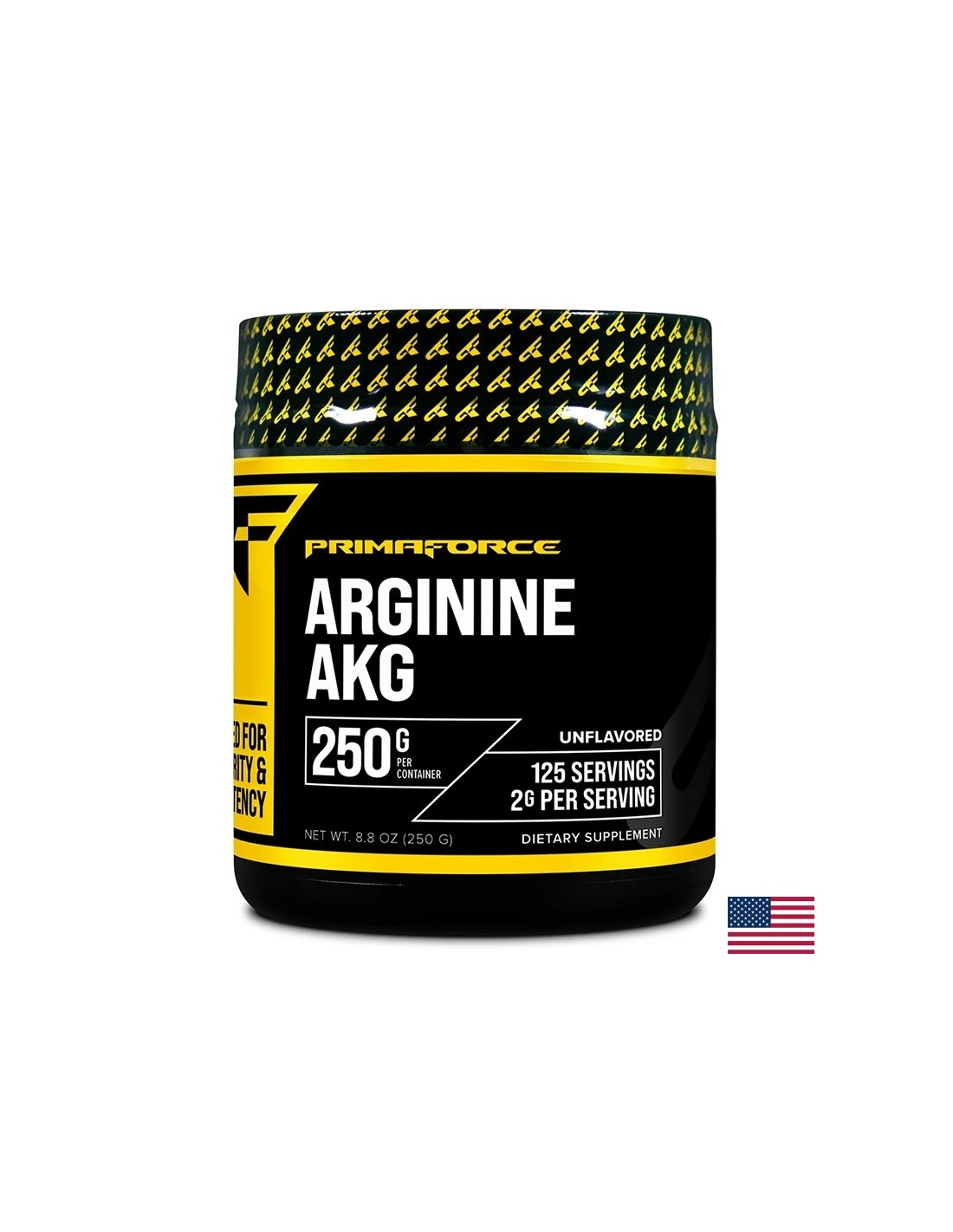 Energía y masa muscular: arginina Aakg, 250 g de polvo