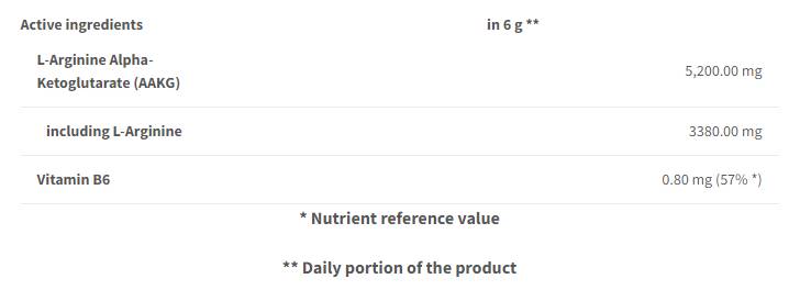 Aakg poeder | Met vitamine B6 - 240 gram