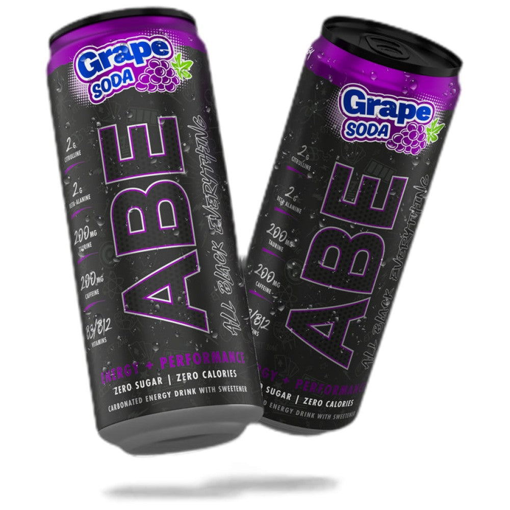 Abe Energy + wydajność | Wszystkie czarne wszystko gotowe do picia-330 ml
