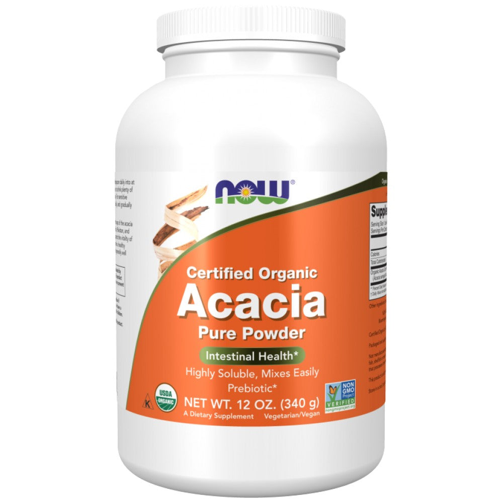 Acacia Fiber Pure Powder | Certyfikowane ekologiczne - 340 gramów