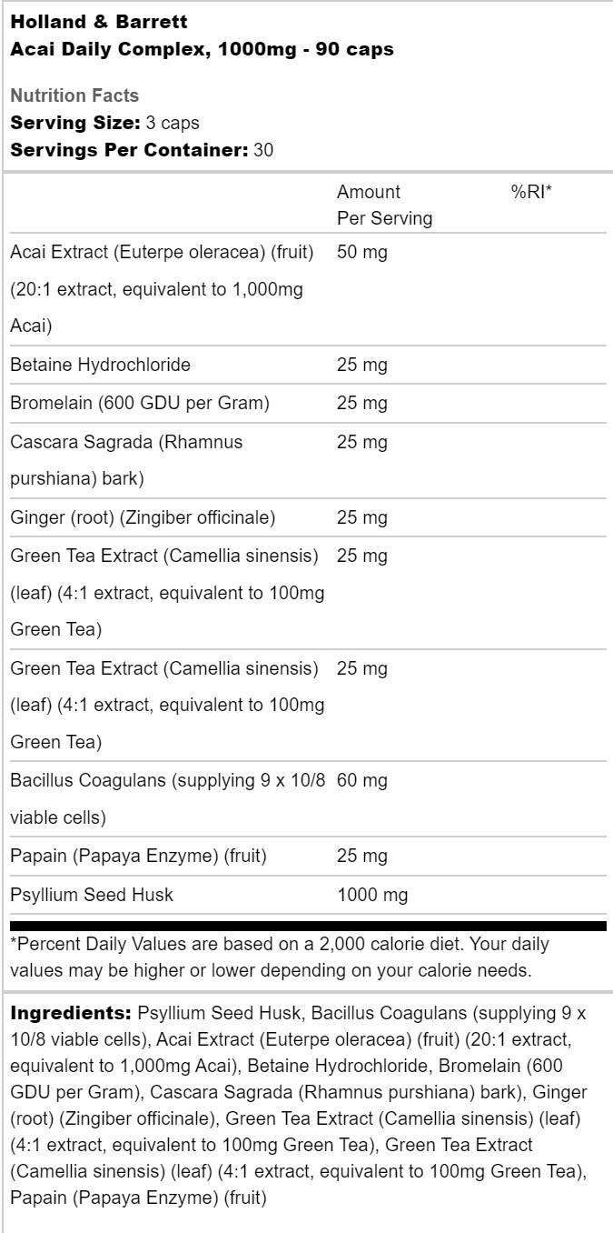 ACAI Denní komplex 1000 mg - 90 tobolek