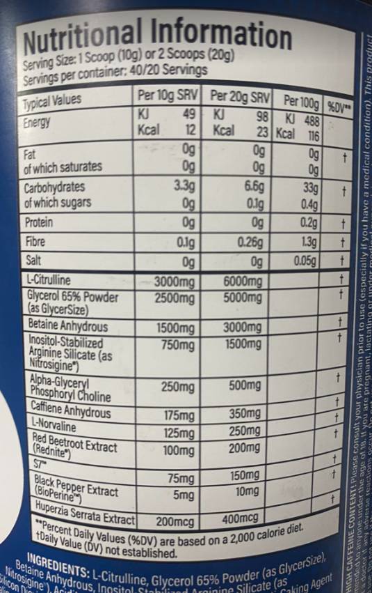 PREpare Pro | Maximum Focus Pre-Workout - 340 grams