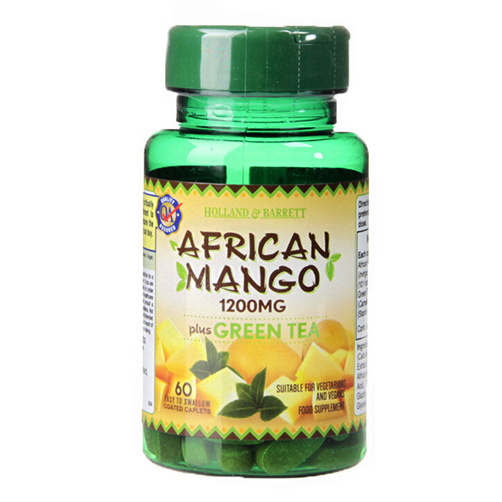 Mango africano 1200 mg/con té verde - 60 Caplets