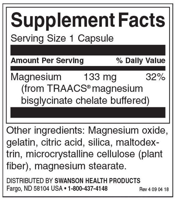 Albion® Chelated Magnesium Glycinate 133 mg - 90 capsules