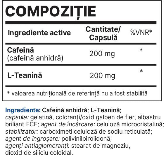Alerton | Cafeïne & theanine - 30 capsules