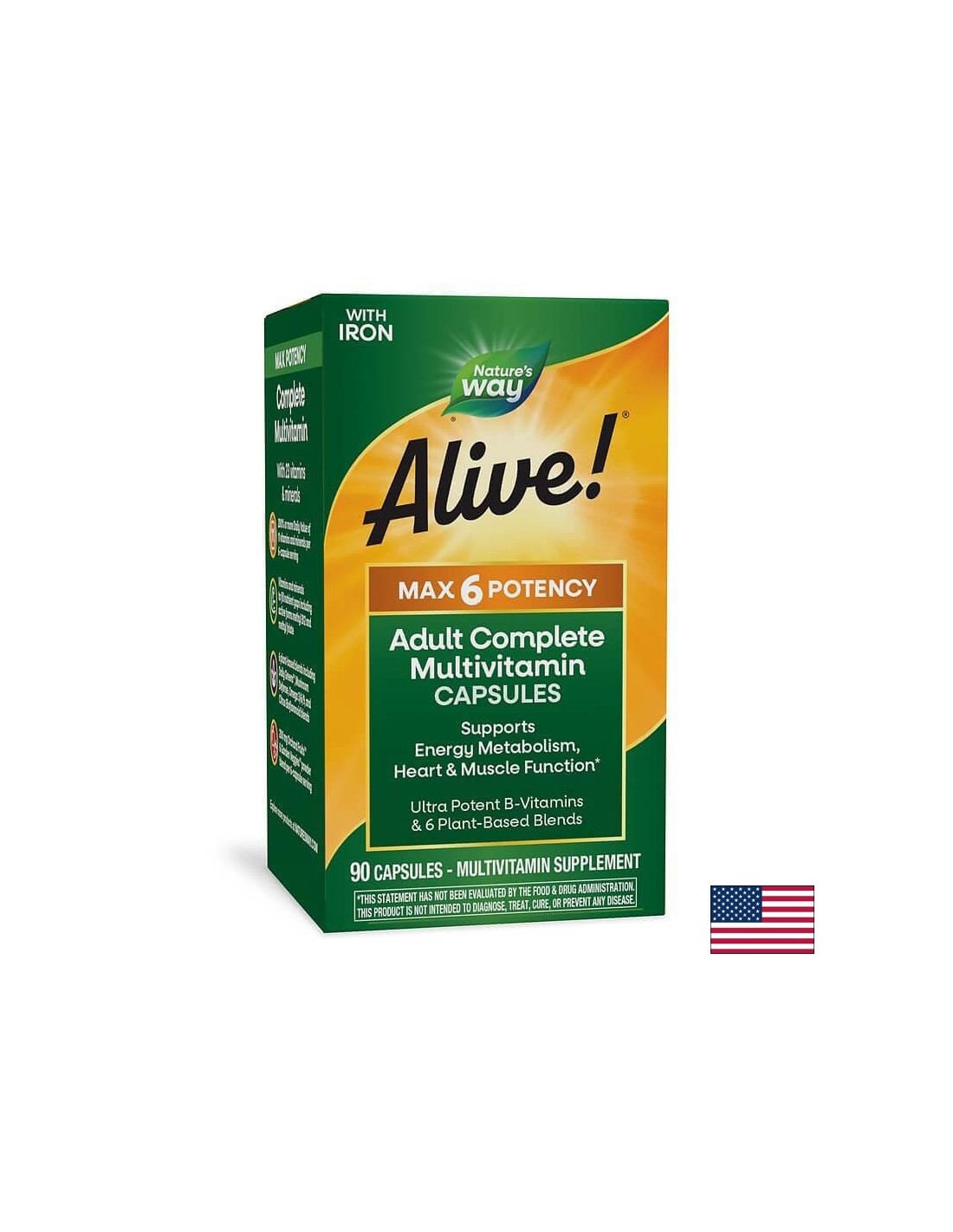 Alive! Max6 Daily Multi - 90 capsules
