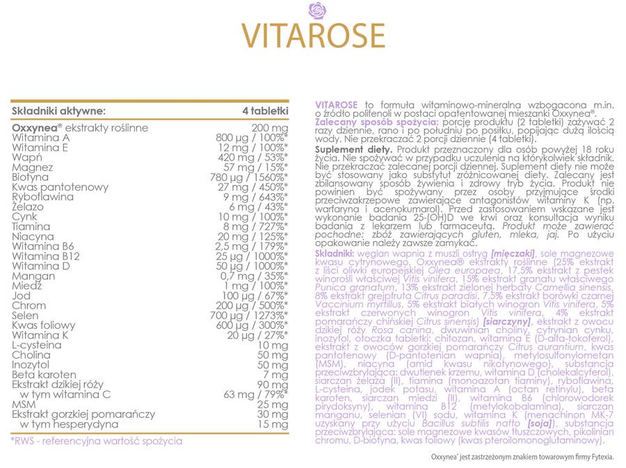Alldeynn | Vitarose - ženské multivitaminy - 120 tablet
