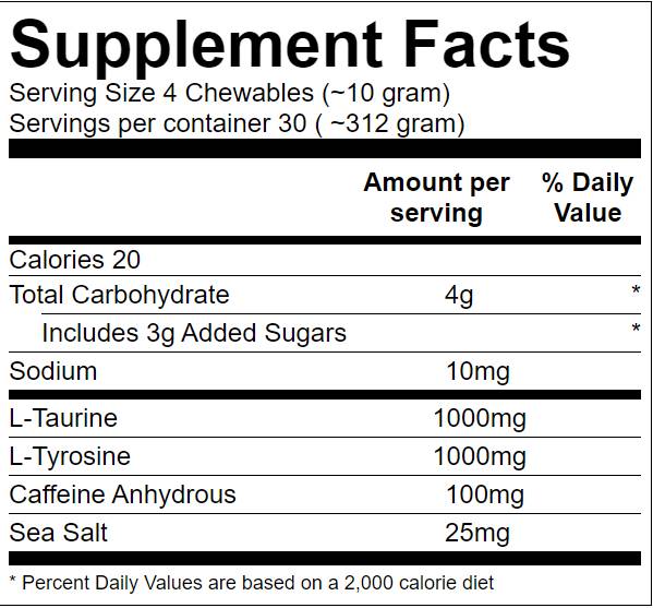 Animal Energy Chews - 120 Chewable Tablets