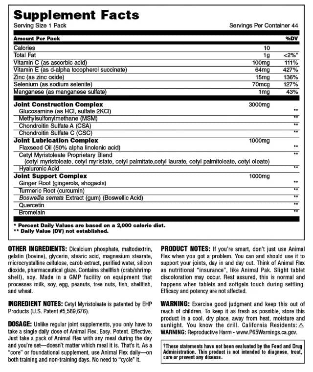 Animal Flex - 44 pakiety