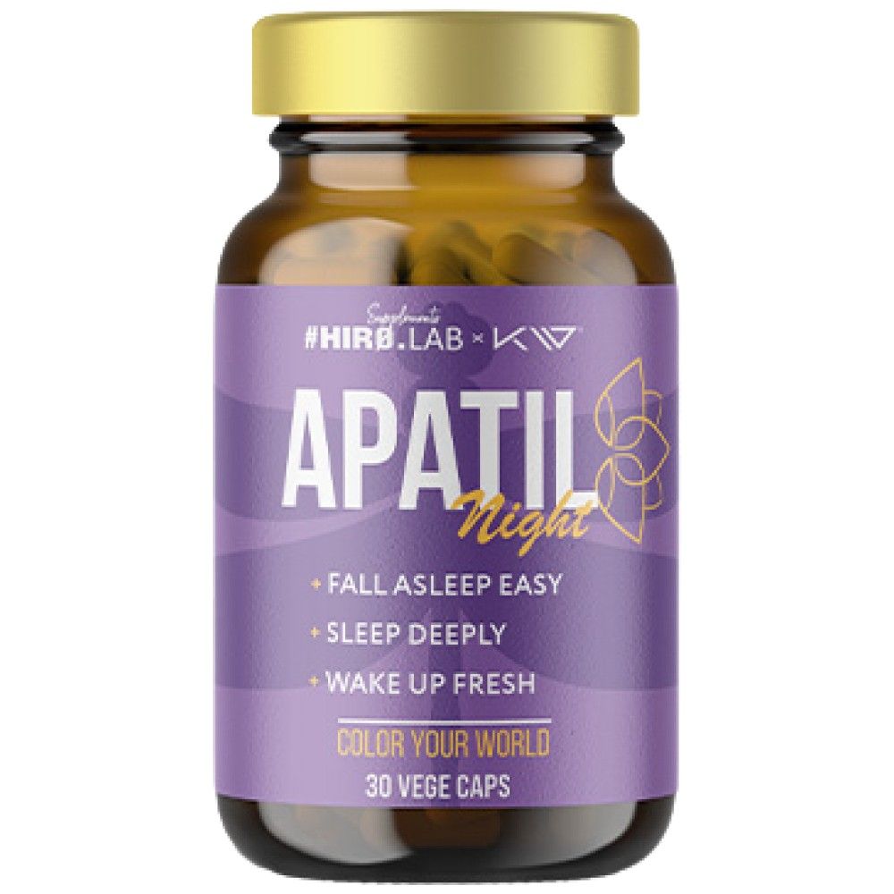 Apatil Night | z L -Thanine, Valerian i Passion Flower - 30 kapsułek