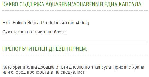 Aquaren Aquarrel - Berkextract 400 mg - 60 capsules