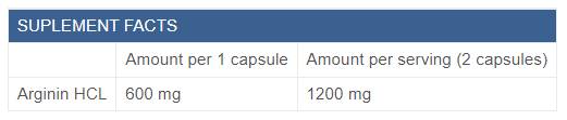 Arginine Maxx 1200 - 90 capsules