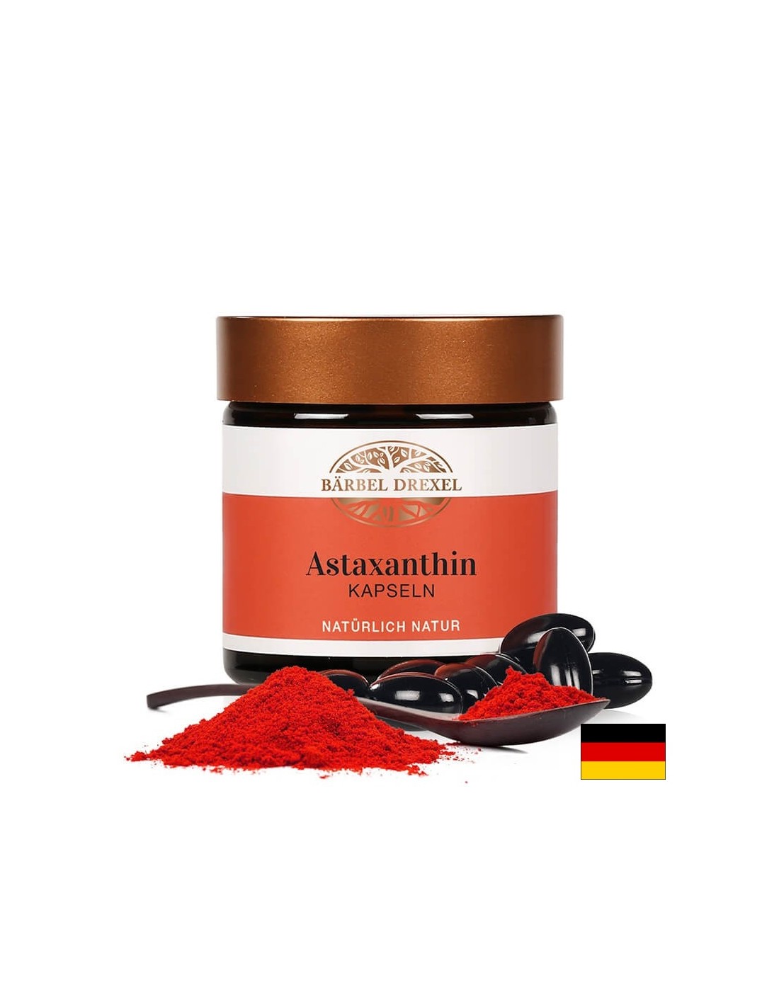 Astaksantinas - astaksantinas (apsauga nuo antioksidantų ir stiprus regėjimas), 40 „Softgel“ kapsulių „Bärbel Drexel“