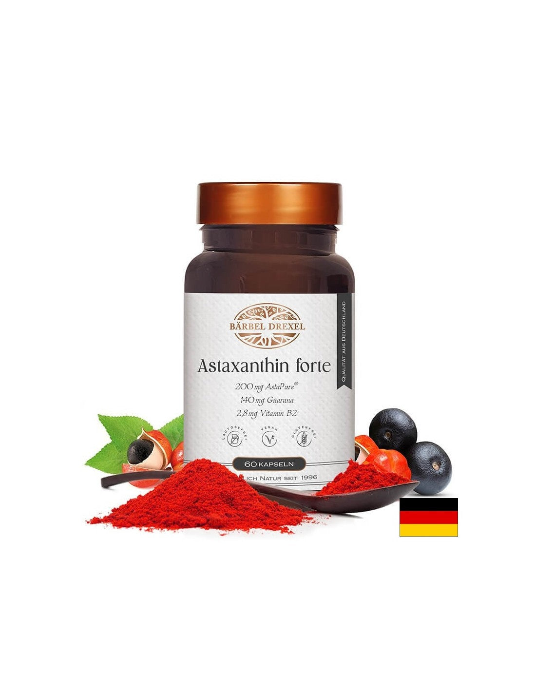 Astaxanthin forte - Astaxanthin Forte - podpora očí a neuroprotekce, 60 kapslí <tc>Bärbel Drexel</tc>
