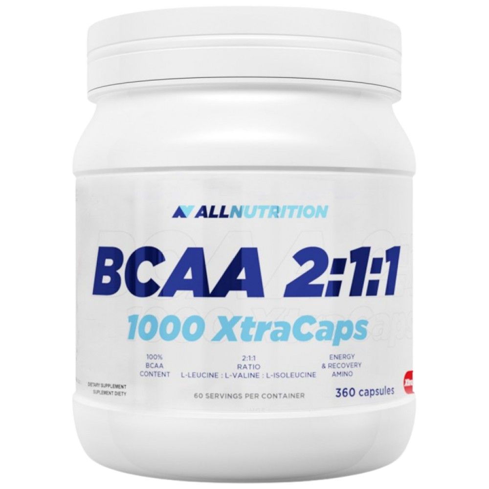 BCAA 2: 1: 1 1000 Xtracaps - 360 Cápsulas