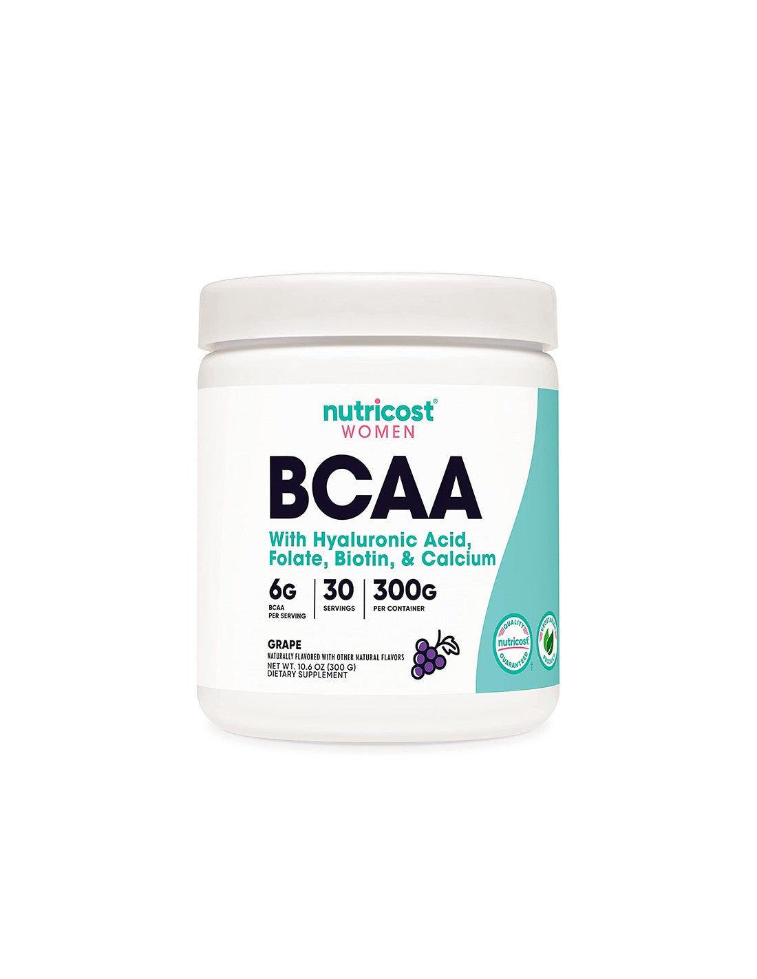 Keten -verbroken aminozuren voor vrouwen - BCAA - (druivensmaak), 300 g poeder