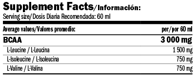BCAA 3000 strzał / 60 ml