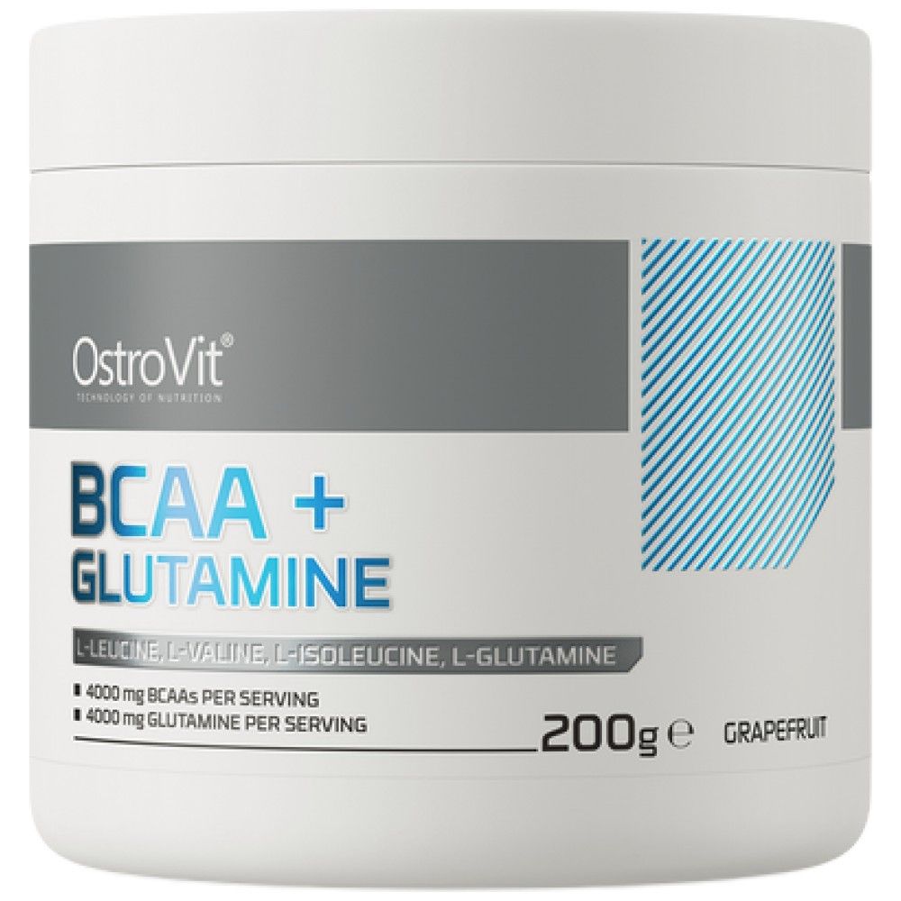 BCAA + glutamino milteliai - 200 gramų
