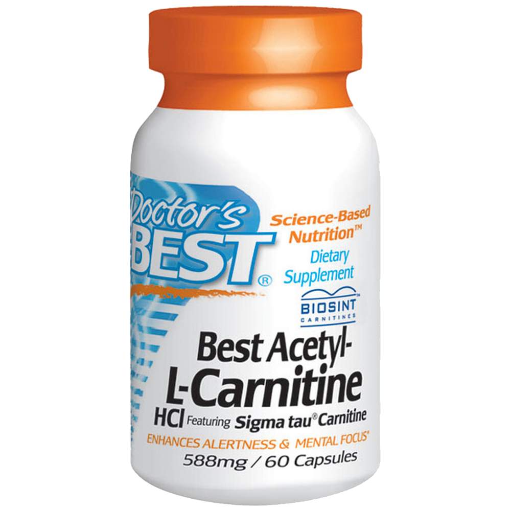 Mejor acetil-l-carnitina 500 mg-60 cápsulas
