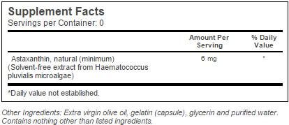 Nejlepší astaxanthin 6 mg - 30 gelových tobolek