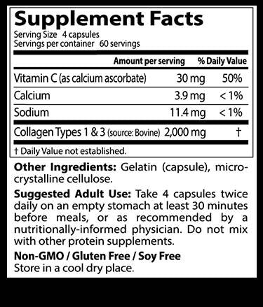BEST Collagen Types 1 & 3 / 500 mg - 240 capsules