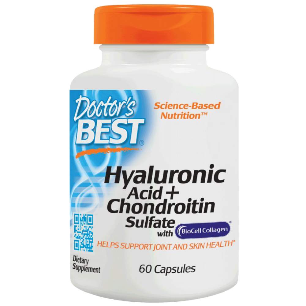 BEST Hyaluronic Acid + Chondroitin Sulfate / with BioCell Collagen - 60 capsules