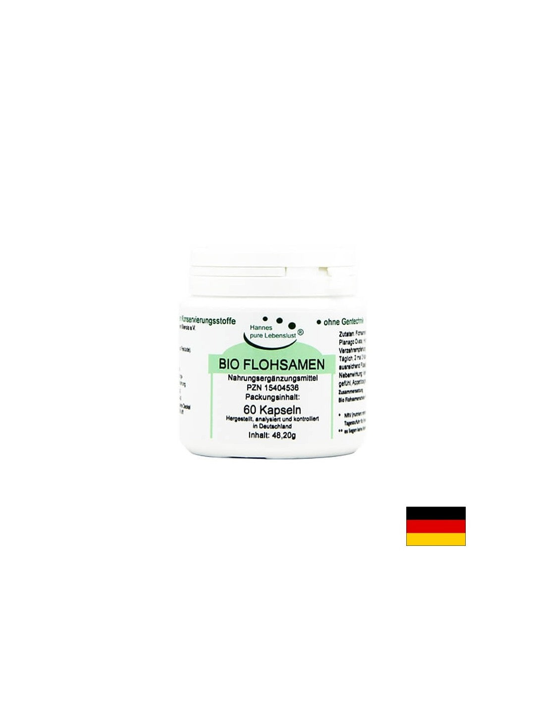 Bio Flohsamen / Bio Psilium (Husk), 60 El compadelen