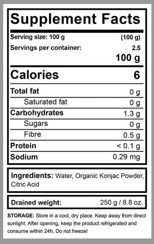 Bio Konjac Fetetuccin - 320 Gramm