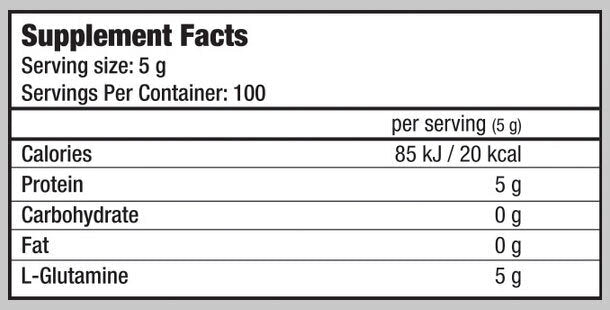 „Biotech USA“ 100% L-Glutaminas 0,500 kg