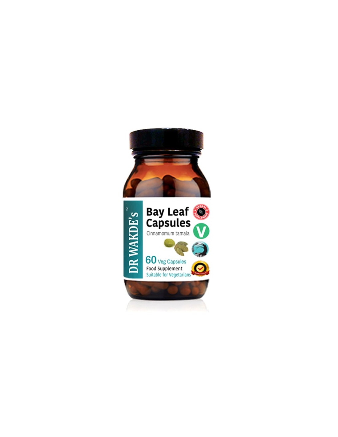 „Bay Leaf“ / „Indian Bay Leaf“ ajurveda, 60 kapsulių dr. Wakde's