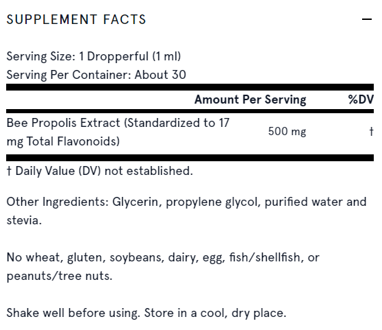 Bee ProPolis 500mg - Bee Propolis - 29.6ml