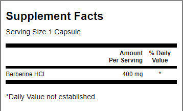 Berberinas 400 mg - 60 kapsulių