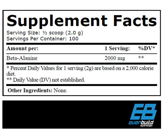 Beta-Alanine 2000 / 100 Serv. - 0.200 KG