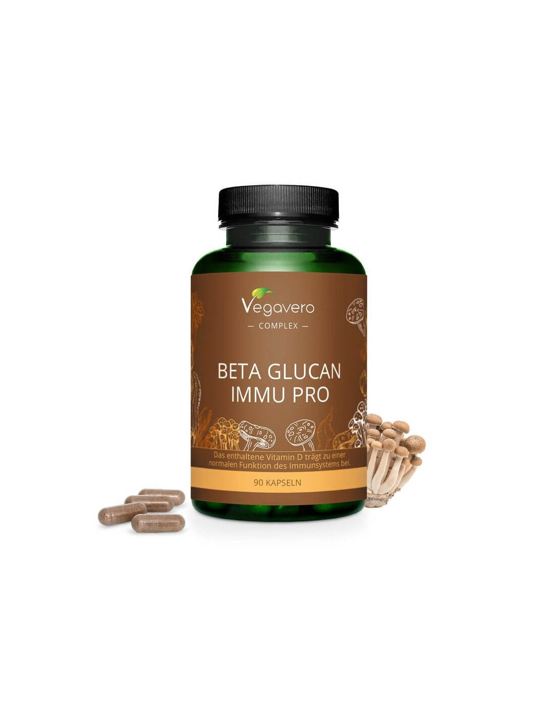 Beta Glucan Immu Pro, 90 capsules, 100% Vegan Vegavero