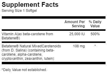 Ultra Betatene Mix Carotenoids 60 Gel capsules