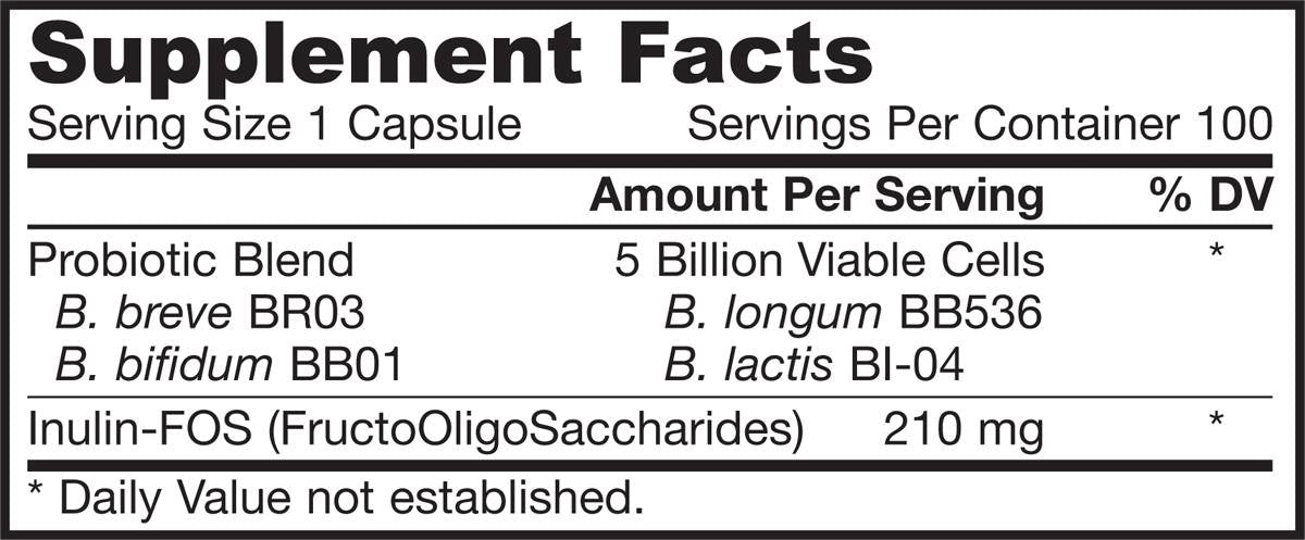Bifidus Balance + FOS 100 capsules