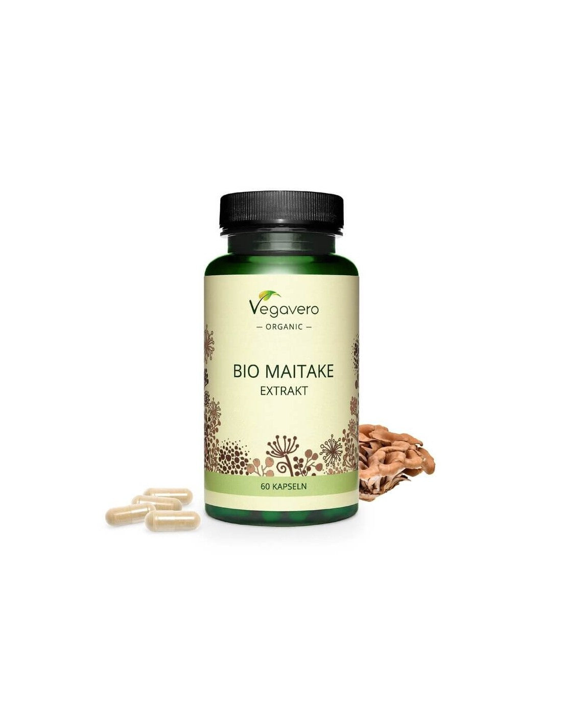 Bio maitake extrakt, 60 kapslí, 100% vegan <tc>Vegavero</tc>