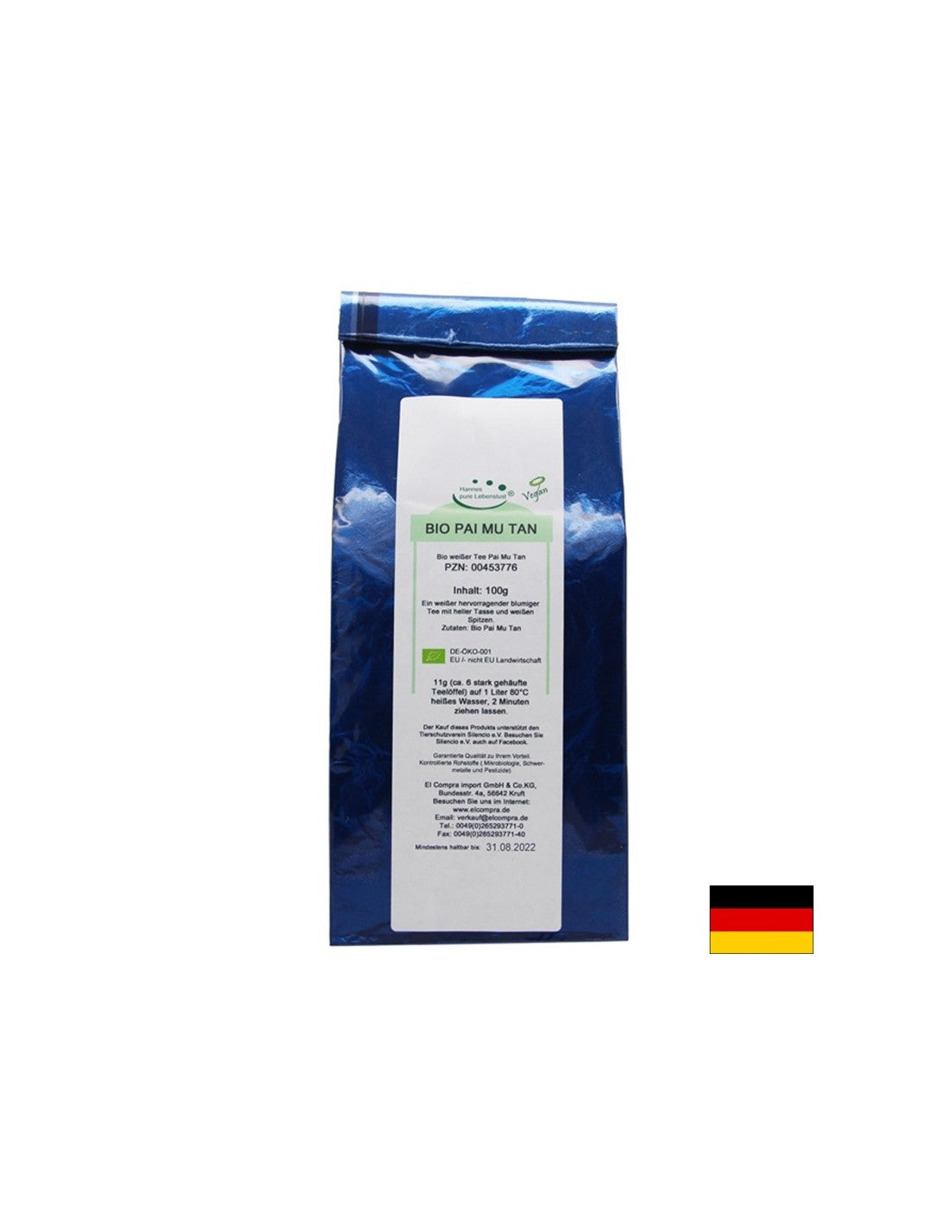 Bio Pai MI Tan - Bio Tann (Chinese Wäisswäisse Téi), 100 g El compra