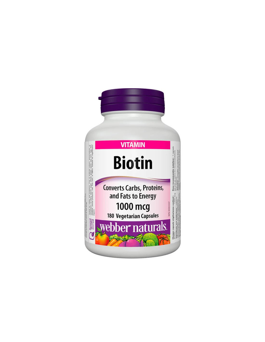 Biotine / biotine, 1000 µg, 180 capsules