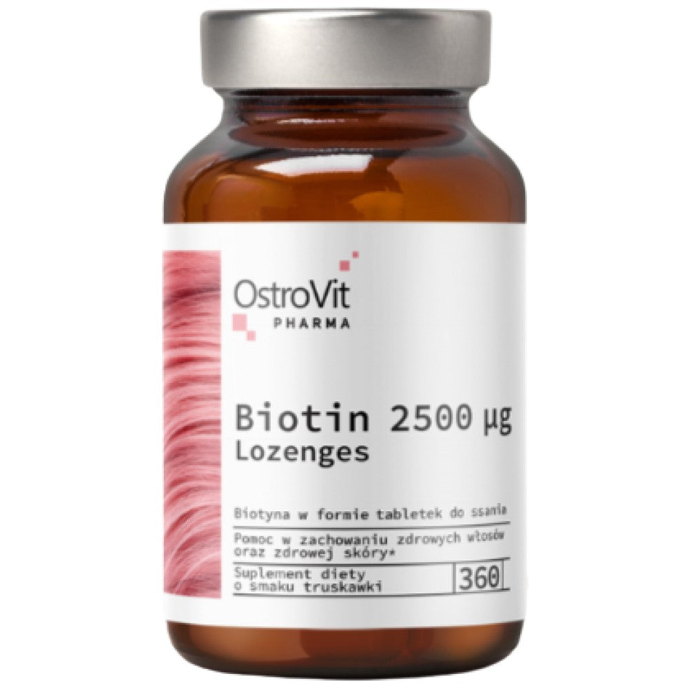 Biotyna 2500 MCG | Lozenges 360 podjęzykowe tabletki
