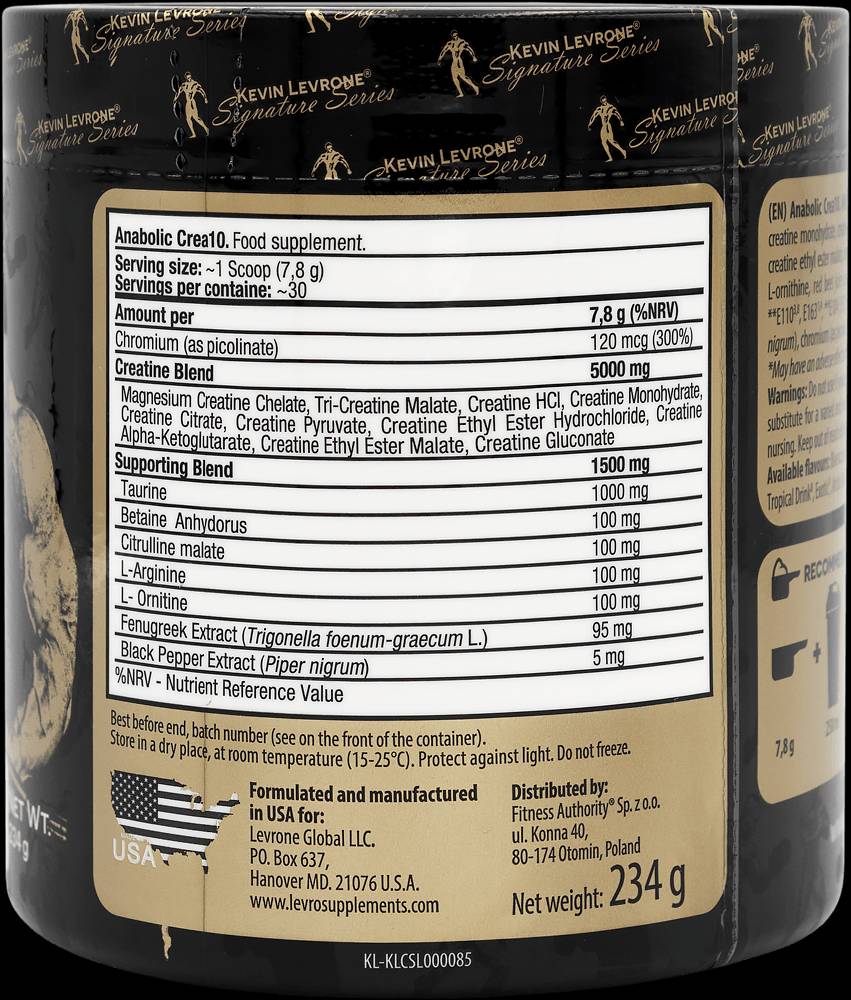 Černá čára / Anabolic Crea 10 - 234 gramů