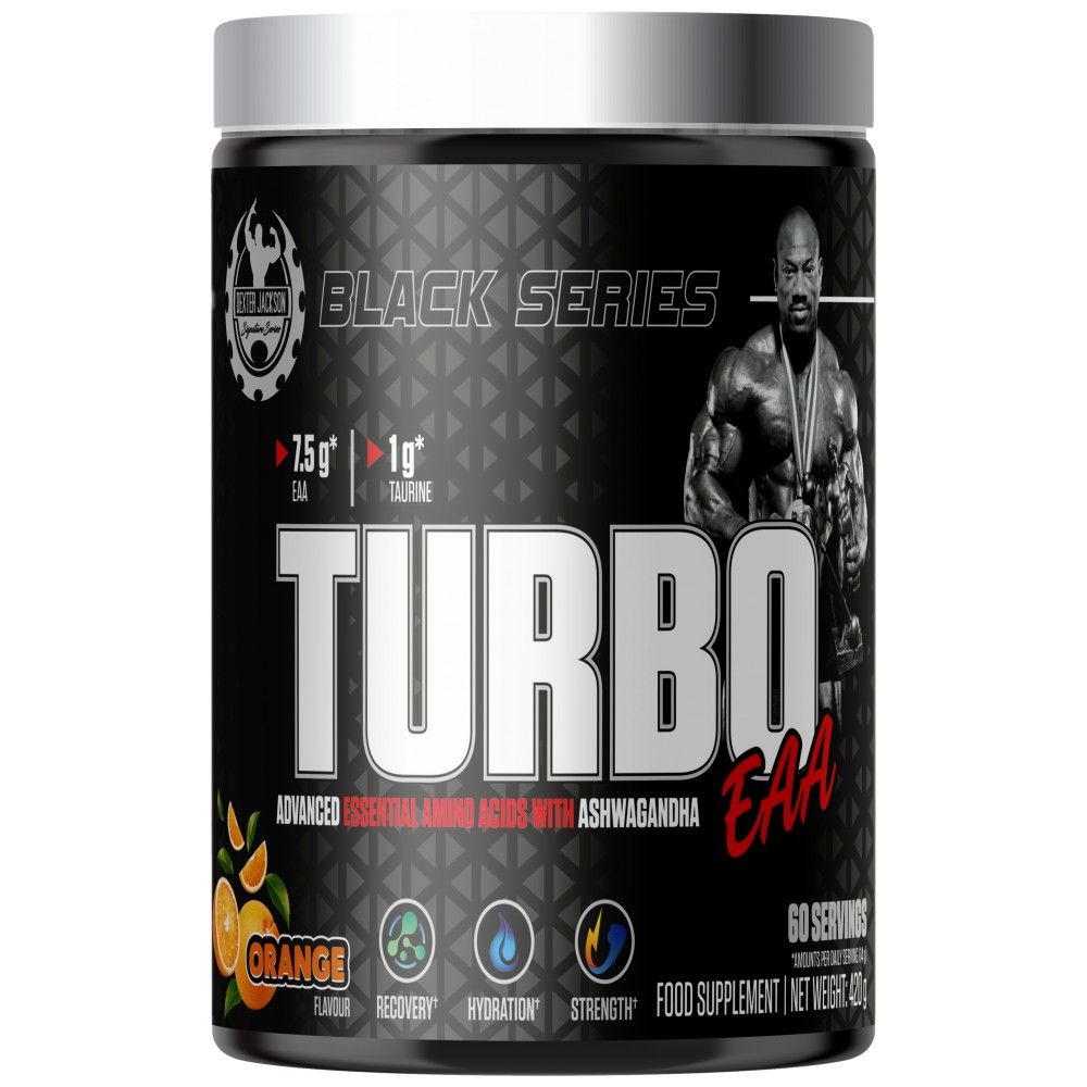 Černá série | Turbo eaa prášek ~ Esenciální aminokyseliny s taurinem - 420 gramů