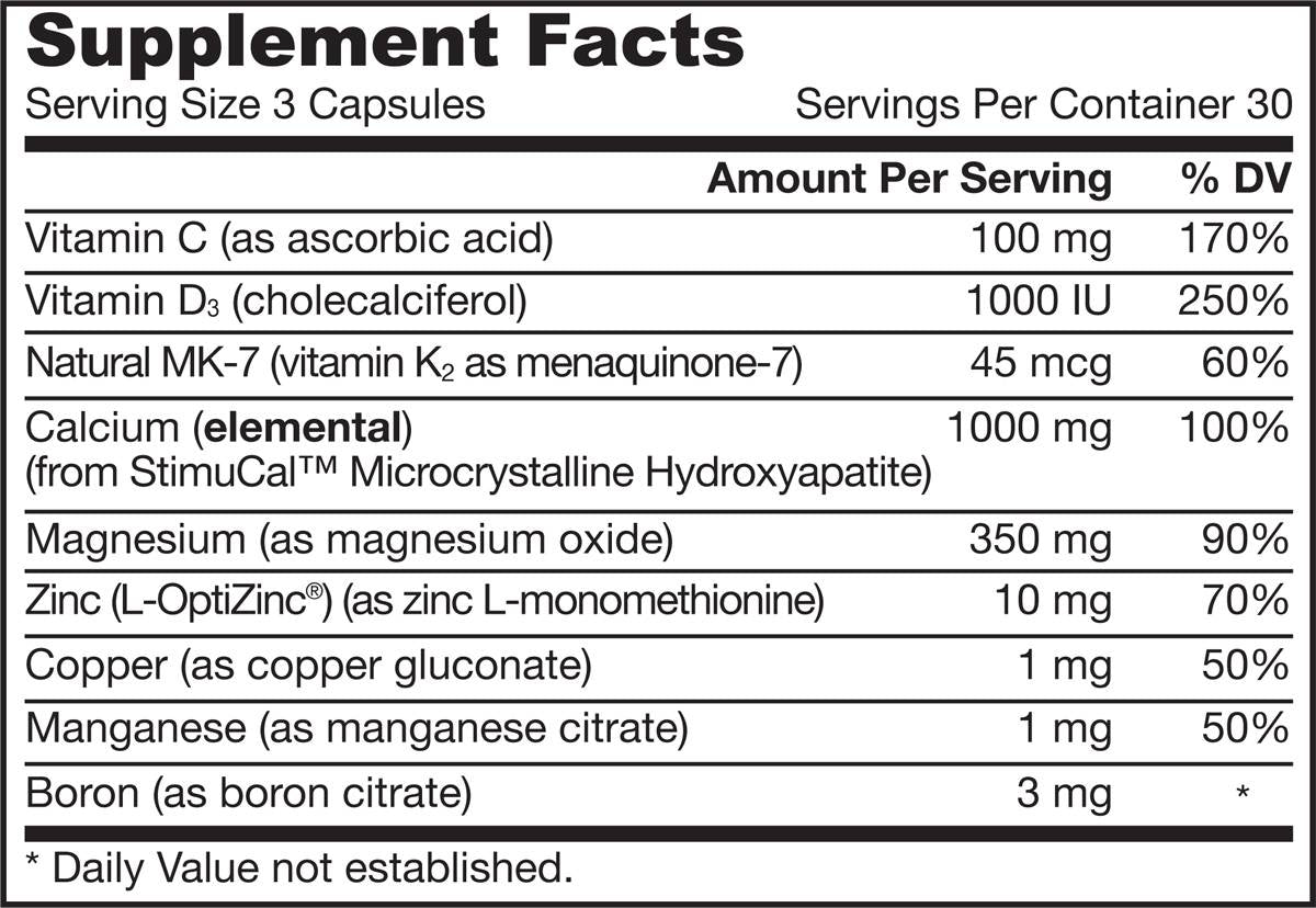 Bone-Up Three Per Day - 90 capsules