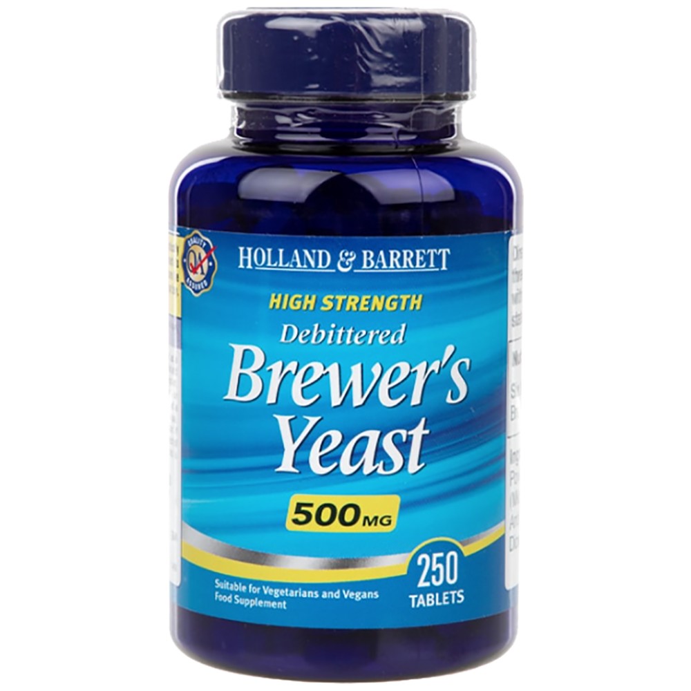 Levadura de cerveceros 500 mg/alta resistencia - 250 tabletas